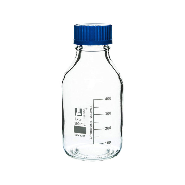 Reagent Bottle, 500 ml, Graduated, Borosilicate Glass 3.3, with GL