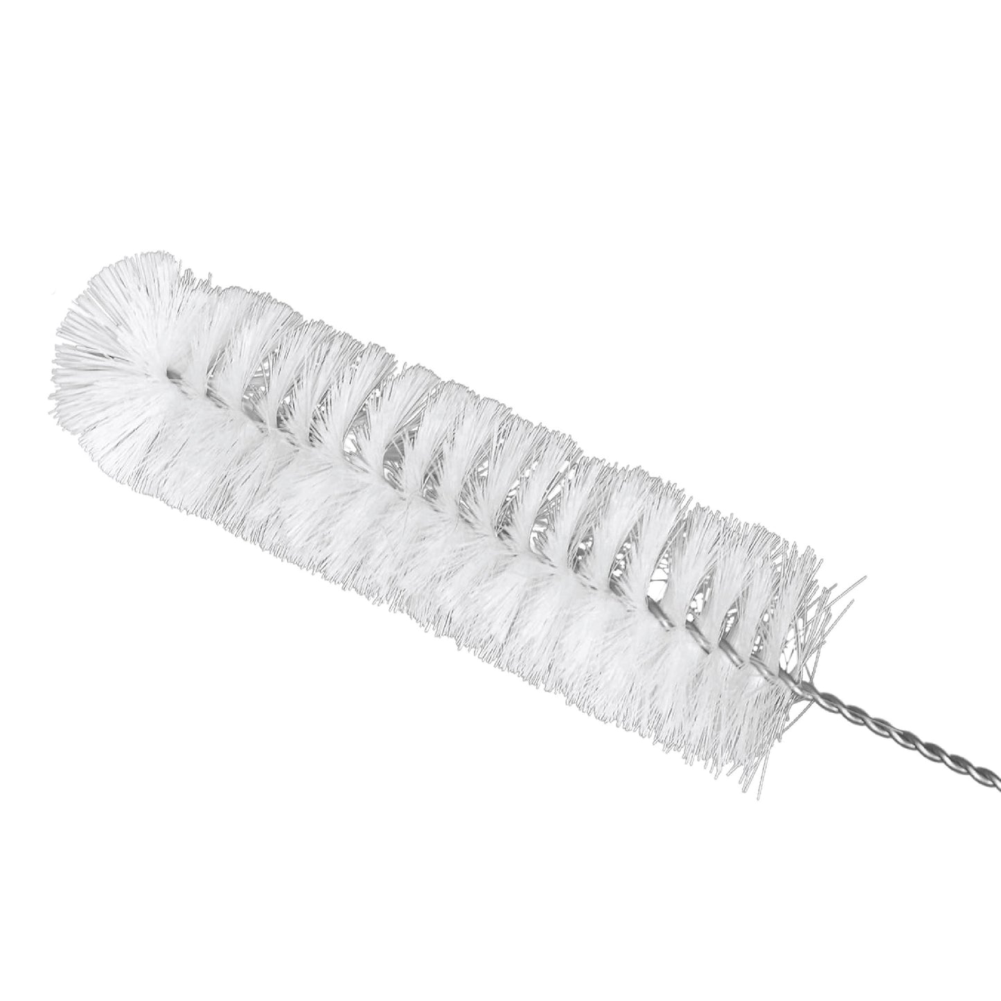 Nylon Test Tube Brush, 230 mm Total Length, 90 mm Brush Length, 20 mm Brush Diameter, Pack of 10