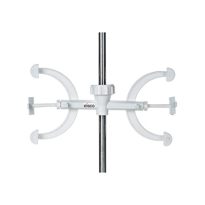 Burette Clamp, Double, Polypropylene, for Rods of 10 mm or 12.5 mm Diameter