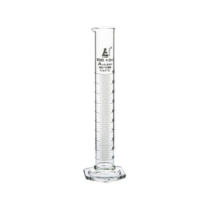 Measuring Cylinder, NABL Certified, Hexagonal Base, Class-A, 100 ml, Highest Accuracy with Calibration Certificate, Calibrated in 27 Degrees