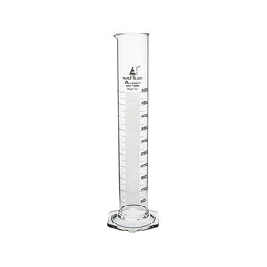 Measuring Cylinder, NABL Certified, Hexagonal Base, Class-A, 500 ml, Highest Accuracy with Calibration Certificate, Calibrated in 27 Degrees