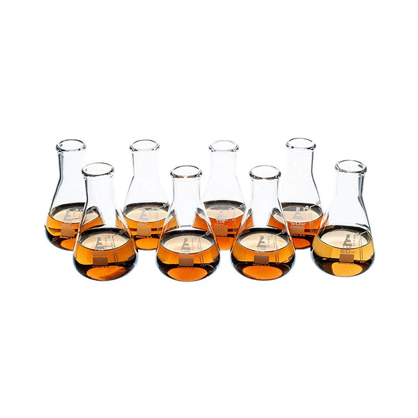 Shot Flasks (Glasses), 50 ml, Borosilicate Glass 3.3, High Clarity, A New Trend in Shot Glasses, Export Quality, Erlenmeyer Flasks