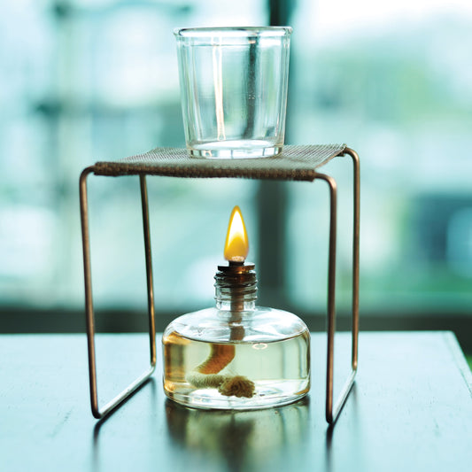 EISCO Glass Alcohol Burner Lamp – 120 ml Spirit Lamp with Wick & Plastic Cap | Laboratory Burner for Science Experiments, Heating, Labs & Educational Use | Durable Heat-Resistant Glass
