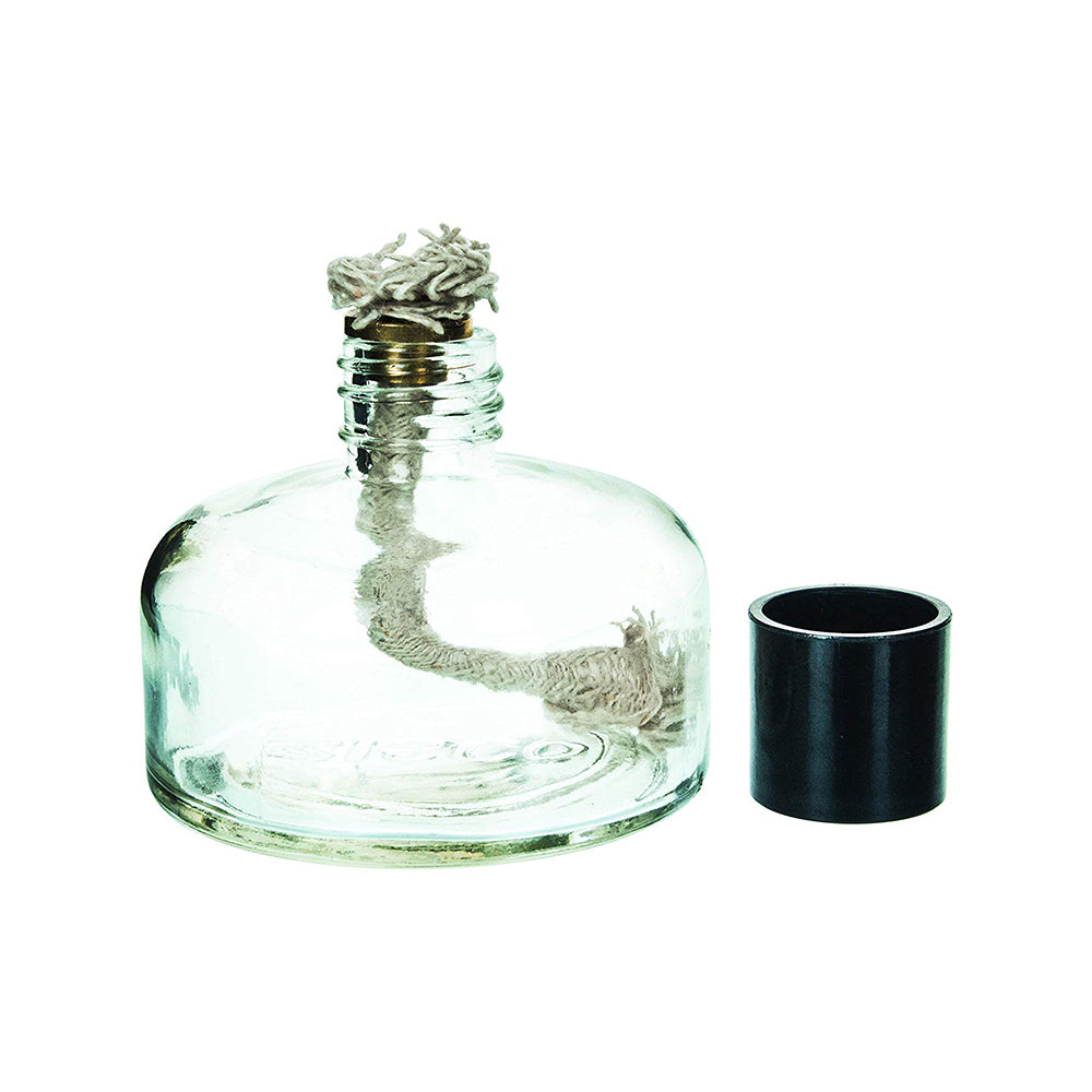 Alcohol Burner Spirit Lamp - 120ml Glass with Plastic Cap & Wick | Ideal for Laboratory & Heating Applications