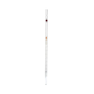 5 ml Pipette With Amber Graduations, Made of High Quality Soda Lime Glass, Excellent Visibilty, Tolerance ±0.030 ml, Color Code - Red, Class - AS