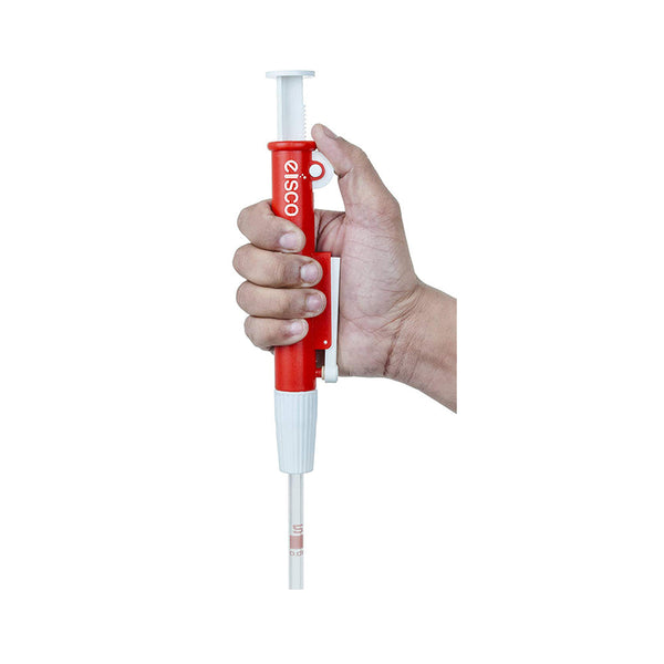Pipette Pump - 25 ml, Fast release, Precise Pipetting, Zip Quick Emptying, With Knurled Thumb Wheel To Draw Or Dispense Liquids