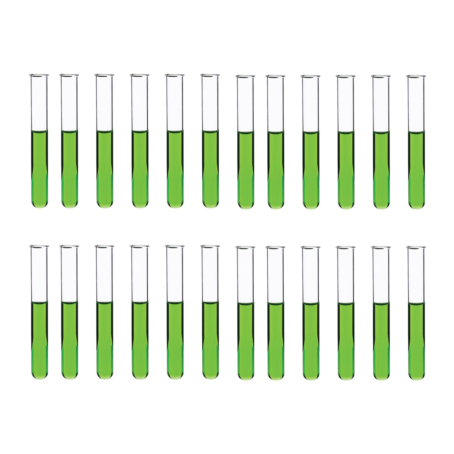 Test Tubes, Borosilicate Glass, Rimmed, Hand Made, Blown, Accurate Size and Consistent Wall Thickness, 150 x 20 mm, 30 ml Capacity Pack of 24