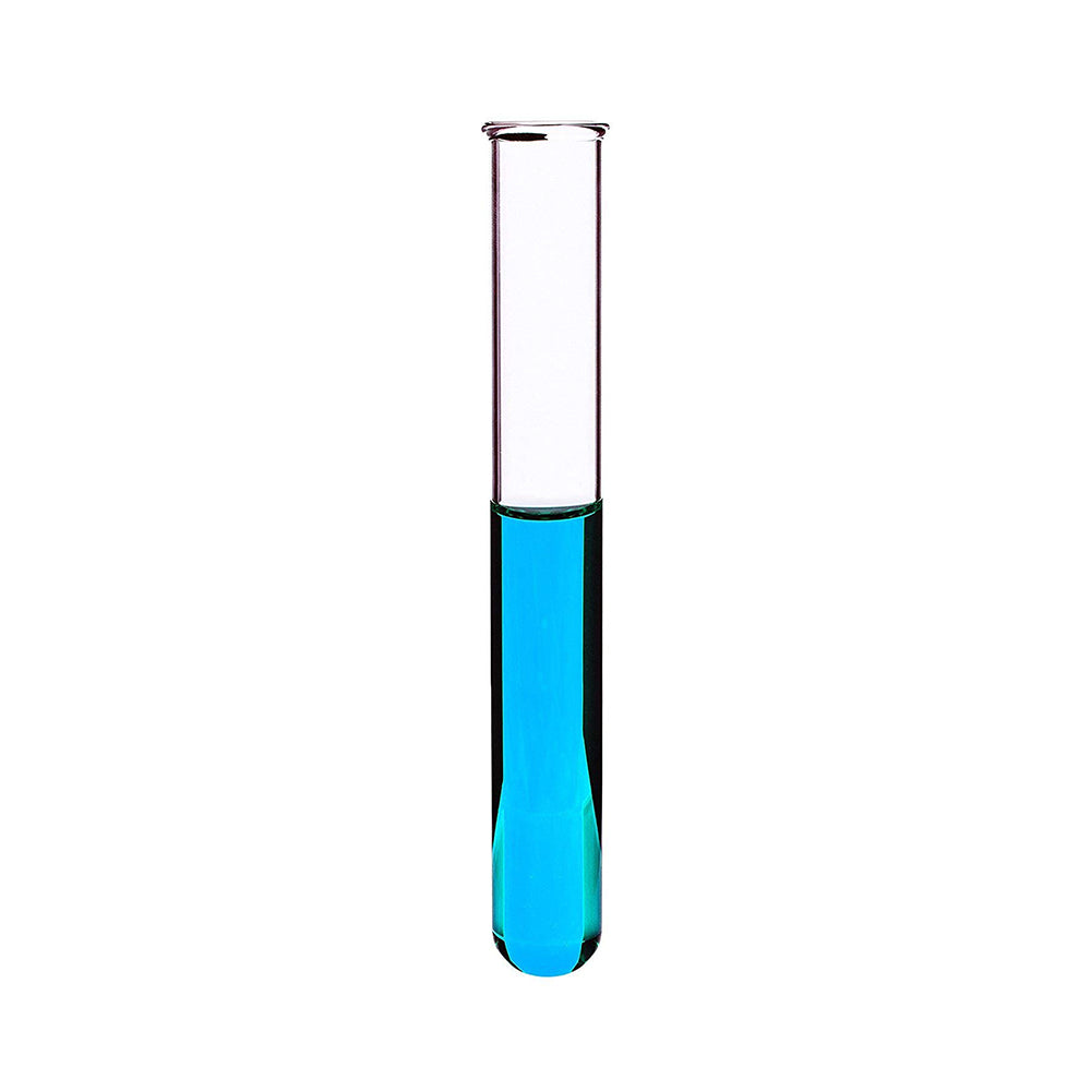 Test Tubes, Borosilicate Glass, Rimmed, Hand Made, Blown, Accurate Size and Consistent Wall Thickness, 150 x 24 mm, 50 ml Capacity