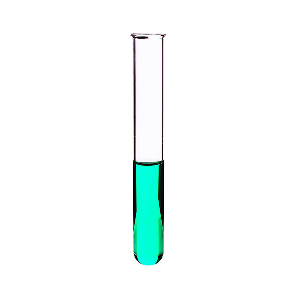 Test Tubes, Borosilicate Glass, Rimmed, Hand Made, Blown, Accurate Size and Consistent Wall Thickness, 250 x 25 mm, 85 ml Capacity