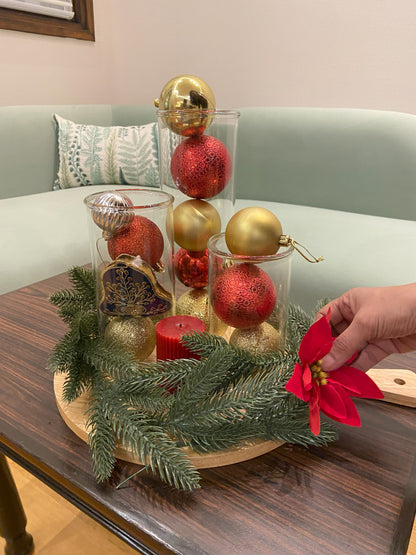 LABZIO Borosilicate Clear Glass Flower Vase (Set of 3) Cylinders, Modern Multipurpose Decorative Glass Vases for Home, Office, Living Room, Centerpieces, Contemporary Home Decor, Floral Arrangements