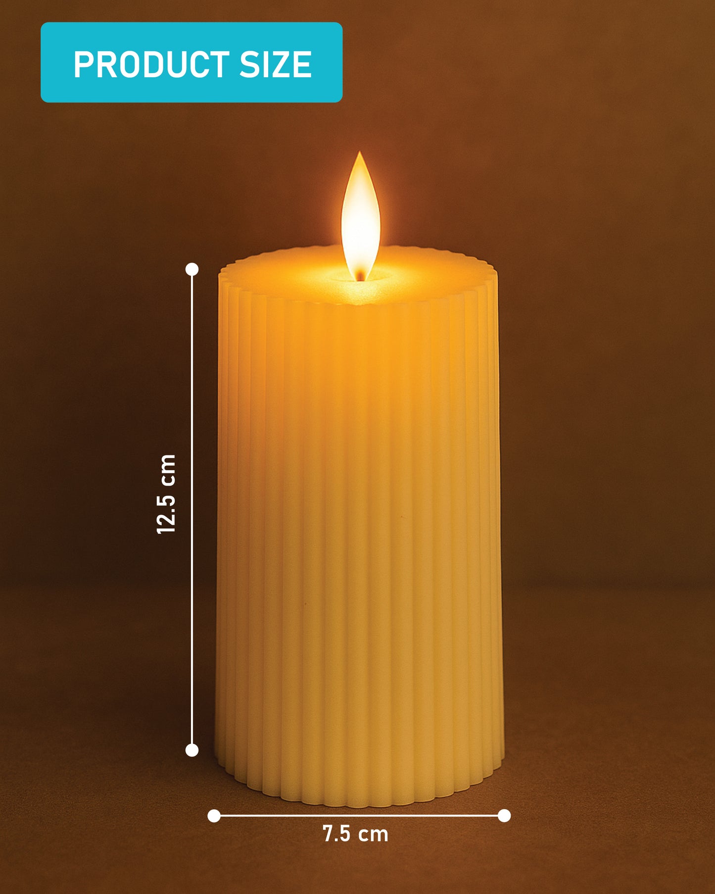 LABZIO LED Tea Light Candles | Flameless & Smokeless | Acrylic Melting Wax Design | Decorative Lights for Home Pooja Wedding Birthday Anniversary Valentine & Gifting | Pack of 1