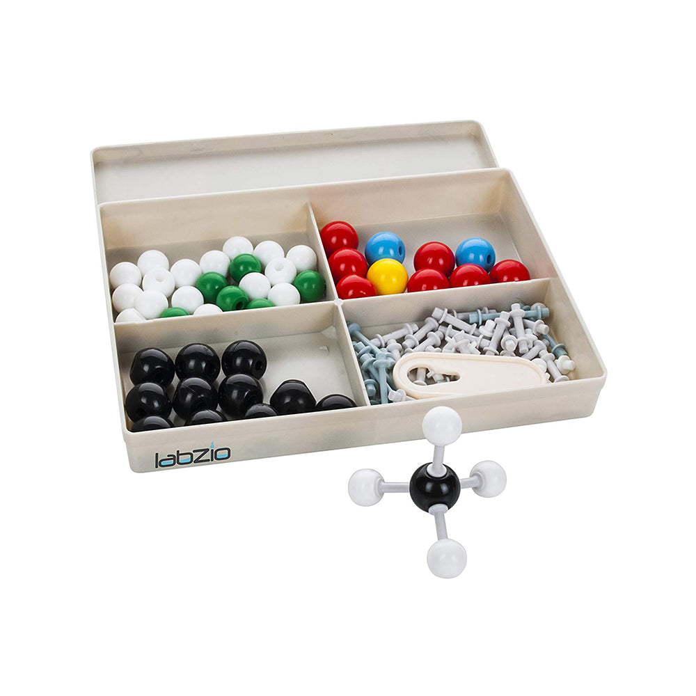 LABZIO by EISCO - Introductory Organic Molecular model Set, 48 Atom Pieces, 62 Links