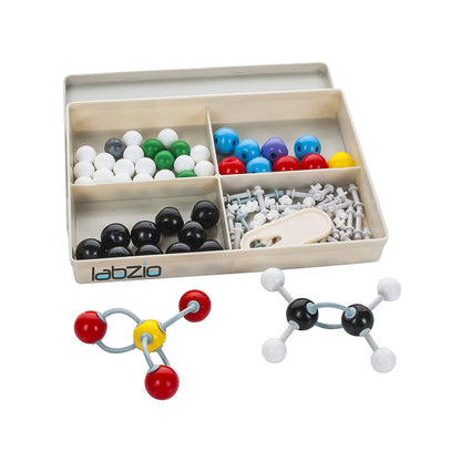 Labzio - Molecular Model Student Kit Organic Set, 50 Atoms Pieces, 64 Links