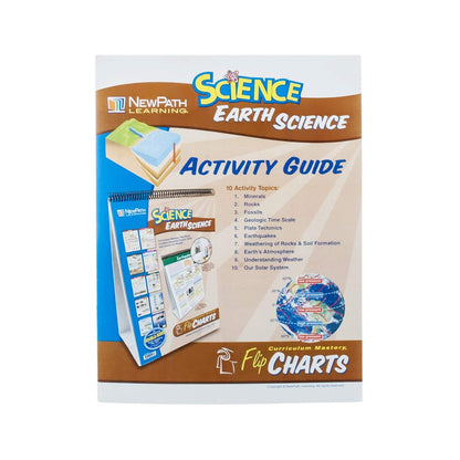 Earth Science Educational Flip Charts, Laminated Double Sided Charts With Write-on & Wipe-Off Activity Charts, 10 Charts of Size 12" x 18"