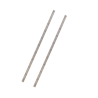 EISCO Premium One Meter (100cm) Wooden Scale(ruler), Horizontal Reading In Reverse On Each End, Pack of 2