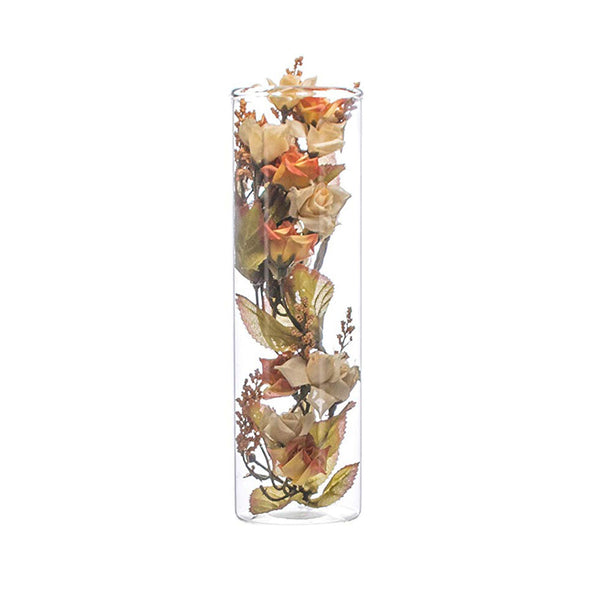 Flower Vase in Borosilicate 3.3 hand blown glass for decoration, Set of 3