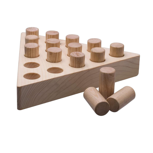 LABZIO Home - Premium Wooden Peg jumping game/Solitaire, hand crafted and polished for a perfect finish for home and cafes, instructions included,for all ages