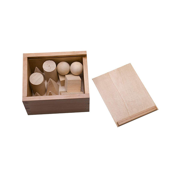 Wooden toy/puzzle for learning with sorting and stacking geometrical shapes for children in a fun way