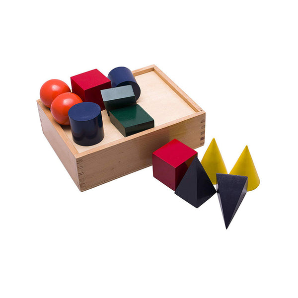 Wooden toy/puzzle for learning with sorting and stacking geometrical shapes and colours for children in a fun way.