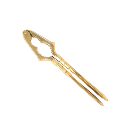 LABZIO Premium Brass Nut Cracker | Heavy Duty Nutcracker Tool for Almonds, Walnuts, Pistachios | Strong & Easy to Use Nut Cracking Kitchen Tool
