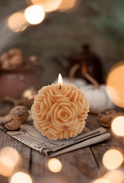 Labzio- Rose shape Colored Scented Candle, Wax Candles for Home Decoration, Diwali, Romantic Dinner, Birthday Parties