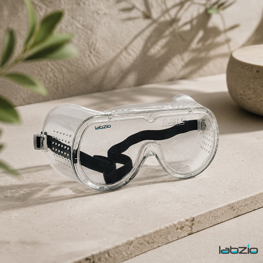 Deluxe Polycarbonate Safety Goggles, Light Weight, Chemical Resistant, Anti-Fogging Goggles, With Universal Fitting