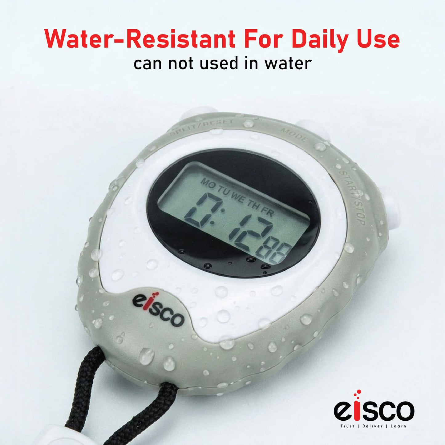 LCD Digital Professional Stopwatch, Displays Normal Time, Hours, Minutes, Seconds, Days, Dates, Months, Chronograph 1/100 Sec