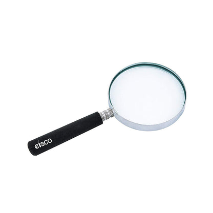 Magnifying Lens with Handle and 2.5x Magnification, 75mm,15 cm (White)