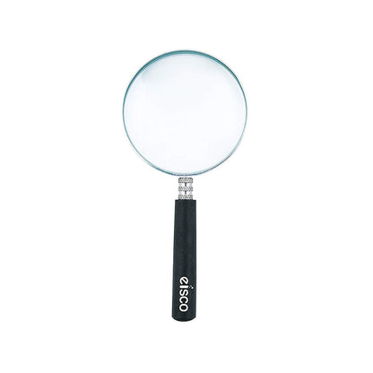 Magnifying Lens with Handle and 2.5x Magnification, 75mm,15 cm (White)