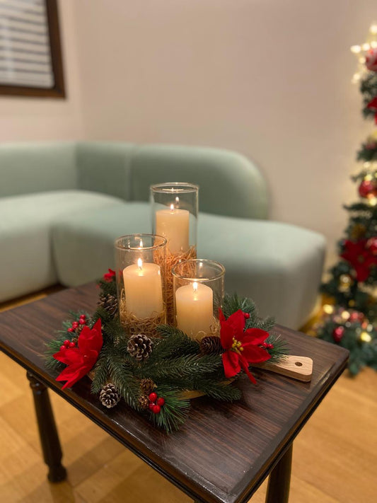 LABZIO Borosilicate Clear Glass Flower Vase (Set of 3) Cylinders, Modern Multipurpose Decorative Glass Vases for Home, Office, Living Room, Centerpieces, Contemporary Home Decor, Floral Arrangements