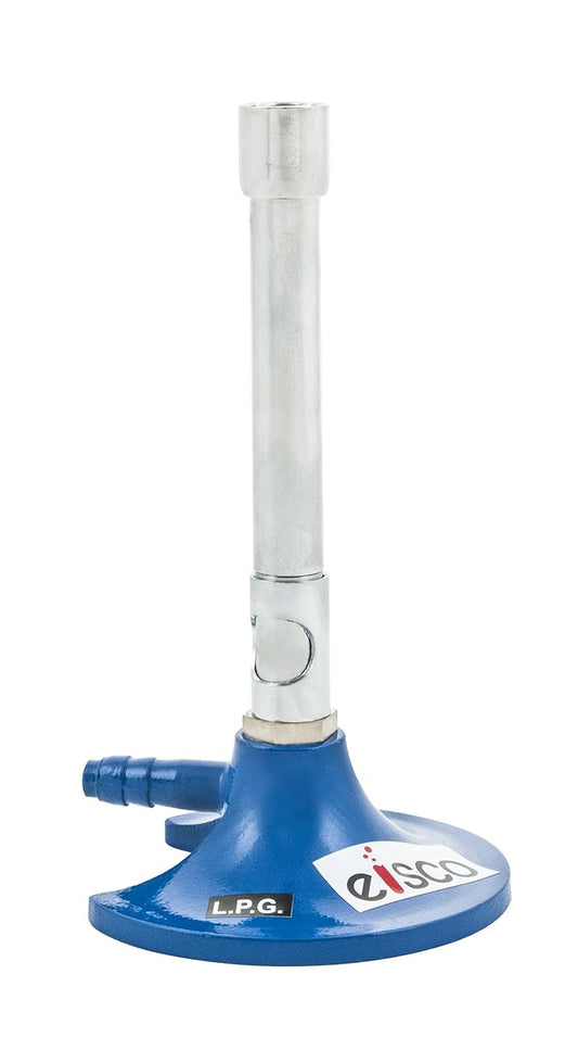 Burner Bunsen Simple, LPG, Nickel Plated Tube with Rotatable Air Regulator