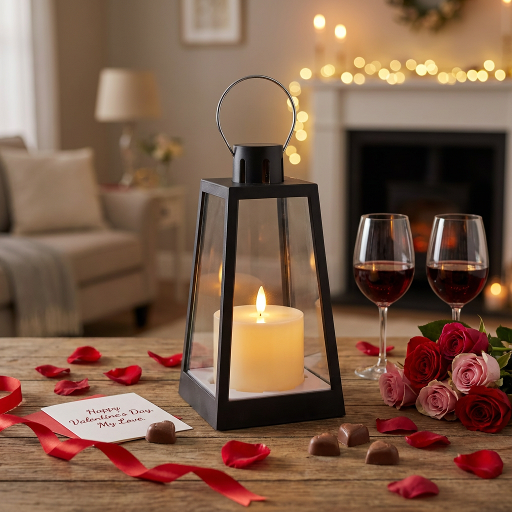 LABZIO Premium LED Lantern Candle | Battery Operated with Moving Flame & Flickering Effect | Flameless Light for Home Decor, Outdoor Garden, Balcony, Weddings & Festive Decorations (22x11 cm)