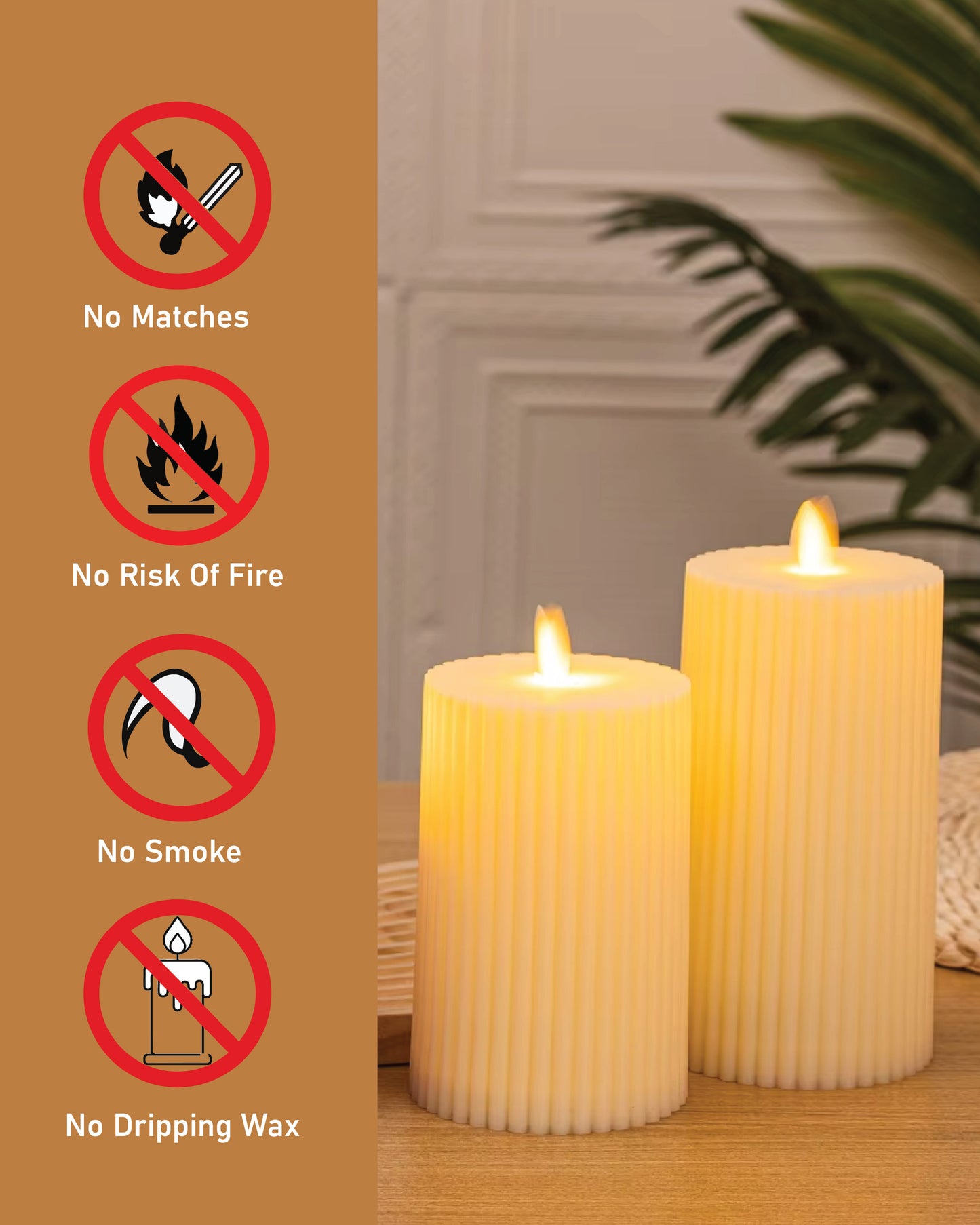 LABZIO LED Tea Light Candles | Flameless & Smokeless | Acrylic Melting Wax Design | Decorative Lights for Home Pooja Wedding Birthday Anniversary Valentine & Gifting | Pack of 1