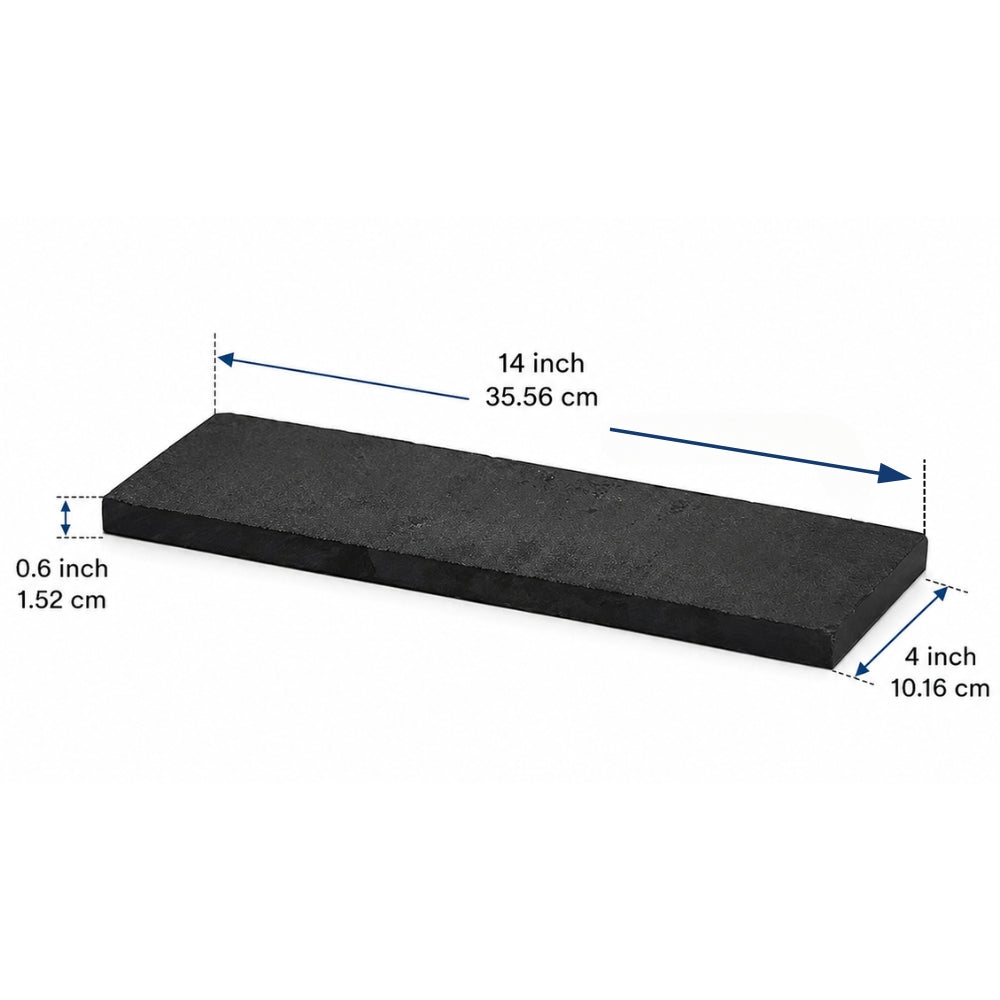 LABZIO Home - Stylish Serving Food Platter for Snacks/Elegant Cheese Board/Modern DIP Tray, Slate 14"X 4" Rectangle