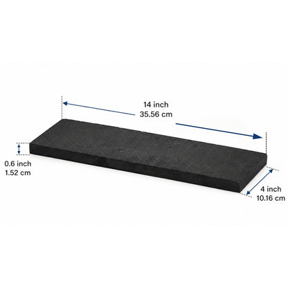 LABZIO Home - Stylish Serving Food Platter for Snacks/Elegant Cheese Board/Modern DIP Tray, Slate 14"X 4" Rectangle