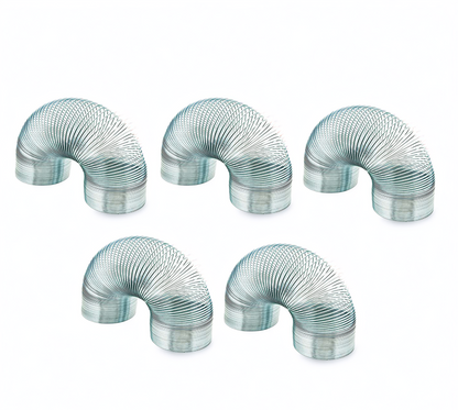 EISCO Tempered Steel Wave Form Helix – Scientific Slinky Spring, 7.5 cm Coil Diameter, 3 Meter Length | Physics Experiment Tool, Wave Propagation, STEM Learning, Lab Equipment (Grey Spring)