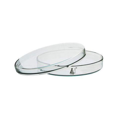 Premium Petri Dish, Heavy Borosilicate Glass, 100mm Diameter, 17mm Height, Pack of 5
